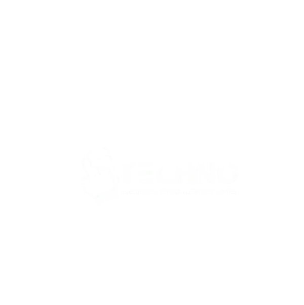 Blank white background with faint Techno logo watermark