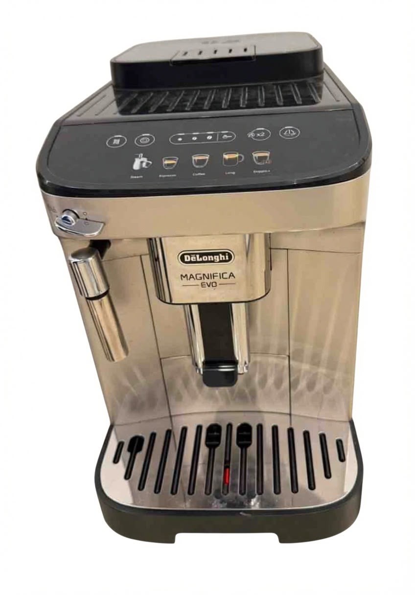آلة الإسبريسو الأوتوماتيكية Magnifica Evo من De'Longhi (إصدار 5 مشروبات، عصا تبخير)