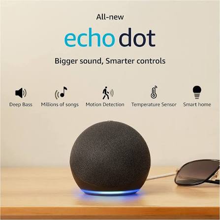 Echo Dot (الجيل الخامس) | مكبر صوت بلوتوث ذكي